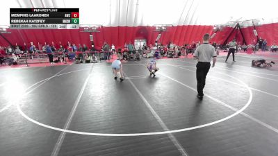 16U Girls - 132-138 Cons. Semis - Maria Schafer, Iowa-Grant Youth Wrestling Club vs ABBY Burnett, Wisconsin