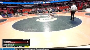 1A 126 lbs Quarterfinal - Omar Samayoa, Elmhurst (IC Catholic) vs Jude Finch, Taylor Ridge (Rockridge)