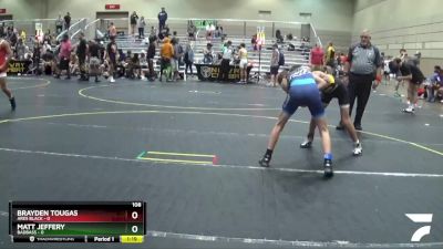 108 lbs Semis & 1st Wrestleback (8 Team) - Matt Jeffery, BadBass vs Brayden Tougas, Ares Black