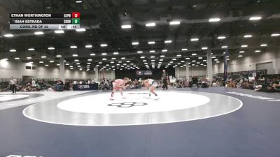 126 lbs Cons. Rd Of 32 - Ethan Worthington, South Central Punisher Wrestling vs Isiah Estrada, Socorro High School Wrestling