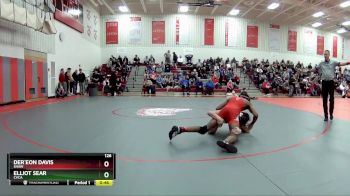 126 lbs Cons. Round 3 - Der`eon Davis, Shaw vs Elliot Sear, Cvca