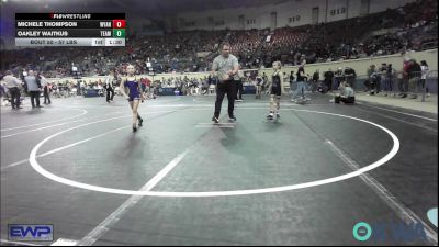 57 lbs Semifinal - Michele Thompson, Wyandotte Youth Wrestling vs Oakley Waitkus, Team Tulsa Wrestling Club