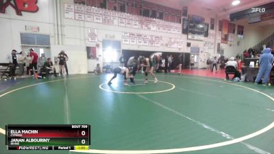 110 lbs Cons. Round 5 - Ella Machin, Cypress vs Janan Albouriny, Irvine