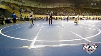 88 lbs Final - Bryson Merchant, Chickasha Youth Wrestling vs Titus Tate, Marlow Outlaws