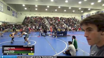 132 lbs Champ. Round 1 - Joseph Tapia, Serrano vs Shaan Patel, Irvine High School