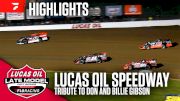 Highlights | Lucas Oil Tribute To Don And Billie Gibson At Lucas Oil Speedway