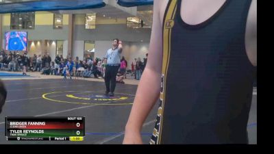 90 lbs Round 1 - Bridger Fanning, Clear Creek vs Tyler Reynolds, Twin Spruce