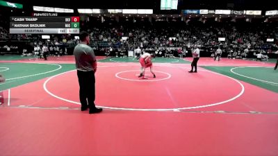 128 lbs Semifinal - Cash Tharp, BKV1 vs Nathan Skolnik, NOCA