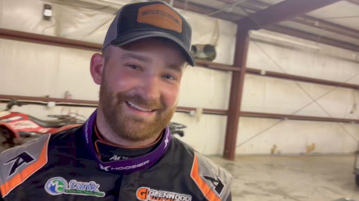 Josh Rice Reacts After Lucas Oil Show-Me 100 Prelim Win at Lucas Oil Speedway