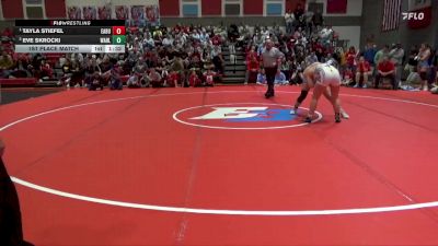 145 lbs 1st Place Match - Tayla Stiefel, East Buchanan vs Eve Skrocki, Wahlert Catholic