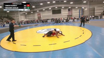 6 - 144 lbs 1st Place Match - Simeon Barrett, Grassfield vs Benjamin Aguilar, Mountain View