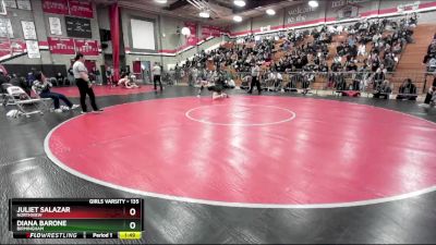 135 lbs Semifinal - Diana Barone, Birmingham vs Juliet Salazar, Northview