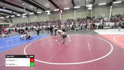 132 lbs Consolation - Andres Romero, Los Lunas Tigers vs Max Santos, Rio Rancho