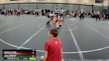 100 lbs Round 1 (8 Team) - Cole Fernale, FCA Hurricanes vs Easton Sayre, Riverheads MS Wrestling