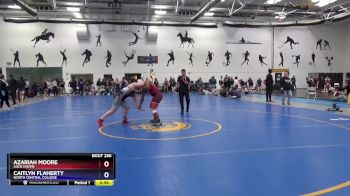 170 lbs Quarterfinal - Azariah Moore, Lock Haven vs Caitlyn Flaherty, North Central College