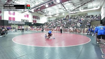 135 lbs Champ. Round 1 - Savana Turner, Beaumont vs Leticia Perez, Magnolia
