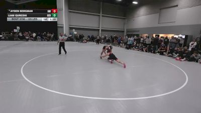 126 lbs Champ. Rd Of 16 - Ayden Bergman, Immortal Athletics WC vs Liam Qureshi, Orange County RTC