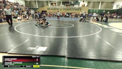 106 lbs Quarterfinal - Manuel Camacho, Mount Vernon vs Juan Mateo, Gig Harbor