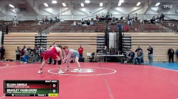190 lbs Cons. Round 3 - Elijah Oberle, Dragon Wrestling Club vs Bradley VanBuskirk, Perry Meridian Wrestling Club