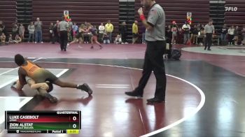 PW-14 lbs Quarterfinal - Zion Alstat, Evansdale Wolves vs Luke Casebolt, LMWC