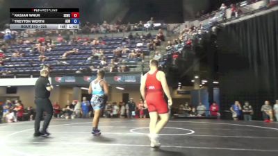225 lbs Semis - Kasjan Wnuk, South Side Wrestling Club vs Treyton Werth, Alpha Elite Wrestling