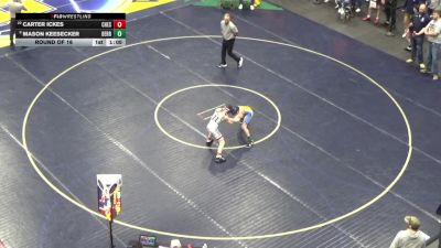 96 lbs Round Of 16 - Carter Ickes, Chestnut Ridge vs Mason Keesecker, Derry Area