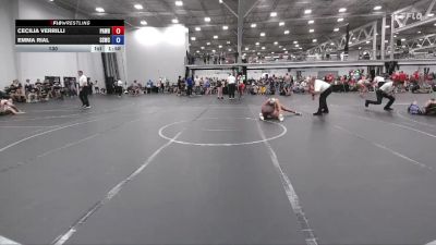 130 lbs Round 1 - Cecilia Verrilli, PA West Black vs Emma Rial, South Side WC