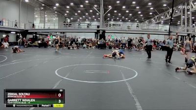 84 lbs Round 6 (8 Team) - Garrett Whalen, Team Gotcha Blue vs Zekial Soltau, Brawler Elite