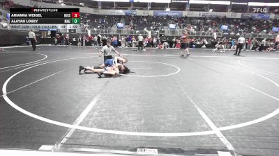 105.6-114.9 lbs Consi Of 8 #2 - Arianna Weigel, Russell Wrestling Club vs Alayah Losey, Maize Wrestling Club