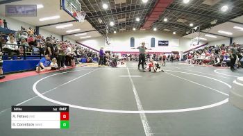 52 lbs Semifinal - Ryland Peters, Claremore Wrestling Club vs Greyson Comstock, Broken Arrow Wrestling Club