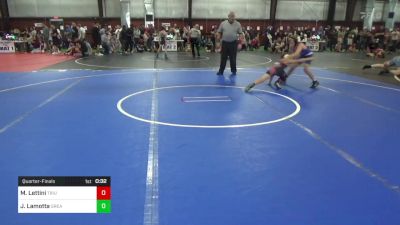 86 lbs Quarterfinal - Marco Lettini, Triumph Trained vs Jackson Lamotta, Great Valley