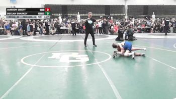 101 lbs Rr Rnd 1 - Jamison Emery, Maine Hammahs - ESC vs Declan Sharkey, RedNose Wrestling School - ESC
