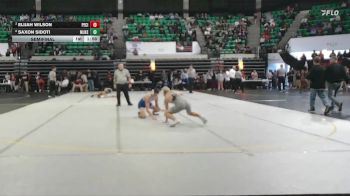 6A 144 lbs Semifinal - Saxon Sidoti, Mortimer Jordan HS vs Elijah Wilson, Pell City