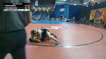 170 lbs Cons. Round 3 - Eva Mercantini, Hickory vs Zaire Romero, North Brunswick Twp.