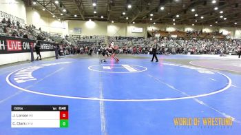 130 lbs Consi Of 8 #2 - Jordon Larson, Mat Sense vs Cashil Clark, CP Wrestling