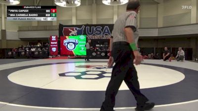 69 lbs 1st Place Match - Mia Carmela Barro, Misfits Girls Wrestling vs Priya Capizzi, NOVA Wrestling Club