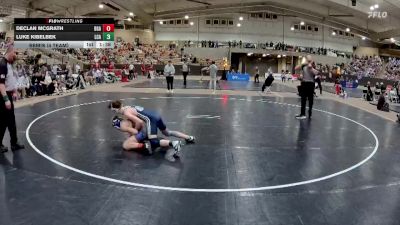 126 lbs Semis (4 Team) - Luke Kibelbek, Lakeway Christian Academy vs Declan McGrath, Battle Ground Academy