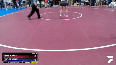 100 lbs Quarterfinal - Maya Bushey, OR vs Taylor Drake, ID