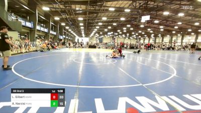 127 lbs Rr Rnd 3 - Landon Gilbert, Warrior RTC vs Andy Narzisi, Pursuit Wrestling Academy - Silver