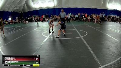 92 lbs Round 3 (6 Team) - Cam Davis, CP Wrestling vs Caysen Erwin, FORGE