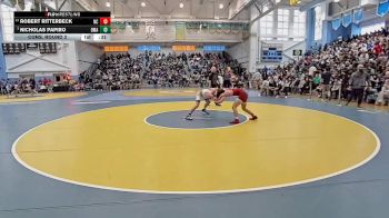 126 lbs Cons. Round 2 - Nicholas Papiro, Delaware Military Academy vs Robert Ritterbeck, Newark Charter