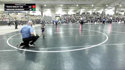 40 lbs Champ. Round 1 - Travis Neblett 2nd, Fairview Jackets Youth Wrestling vs Abraham Sparkman, Wildcats Wrestling