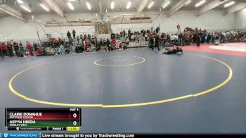 130 lbs Quarterfinal - Aspyn Hikida, Greeley West vs Claire Donahue, Discovery Canyon