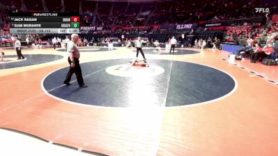 2A 113 lbs Quarterfinal - Jack Ragan, Dixon (H.S.) vs Sam Murante, Elmhurst (IC Catholic)