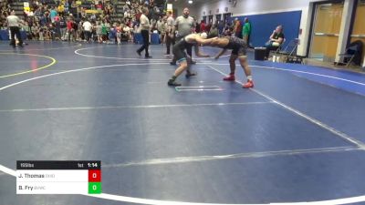 155 lbs Round Of 32 - Jeremiah Thomas, Ohio Heroes vs Blake Fry, Bvwc