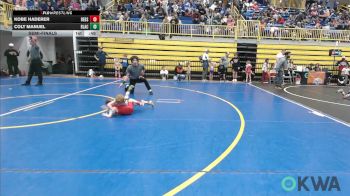 35 lbs Semifinal - Kobe Haderer, Redskins Wrestling Club vs Colt Manuel, Blackwell Wrestling Club