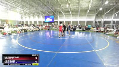 157 lbs Placement Matches (8 Team) - Miles Martinez, Texas Red vs John Bane, North Carolina
