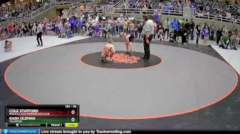 92 lbs Champ. Round 1 - Cole Stafford, Molalla JuJu Warrior Mat Club vs Kash Oleman, Tillamook