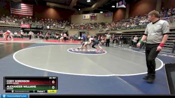 2A 157 lbs Quarterfinal - Alexander Williams, Beaver vs Cody Sorenson, North Sevier