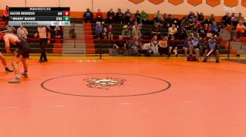 157 lbs Semifinal - Jacob Beideck, Akron vs Brady Baker, St. Mary`s